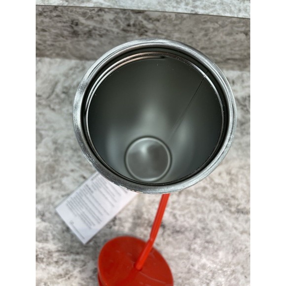 Starbucks Tumbler Thermal Mug Stainless Steel White-Orange Tie Dye Logo 16oz NWT - Picture 7 of 7